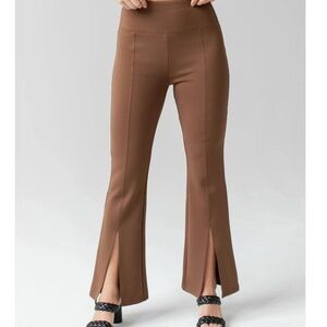 Elegant Brown Flare Pants for Women